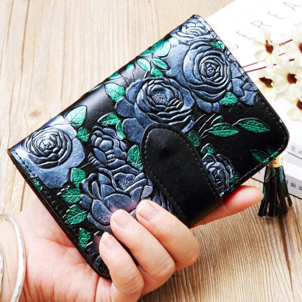 Fashion Women's Leather Wallet Short - Image 6