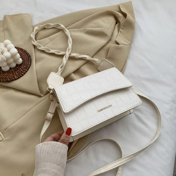 Summer Fashion Magnetic Snap Pattern Small Square Bag - Image 2