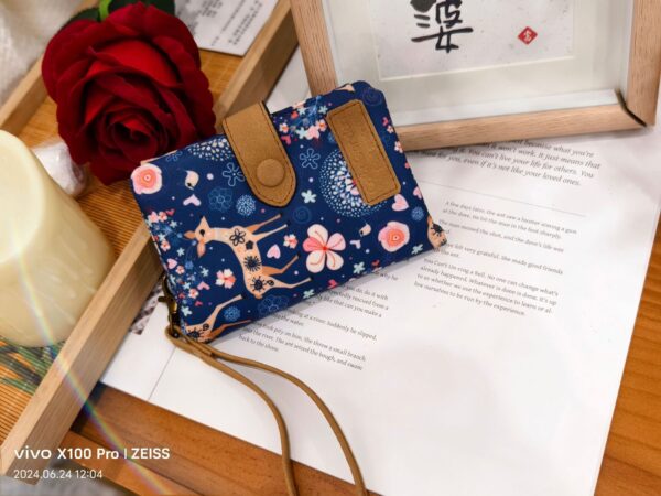 Multifunctional Tri-fold Fashion Multi-card-slot Printed Wallet - Image 10
