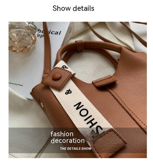 One-shoulder Crossbody Portable Bucket Bag - Image 8