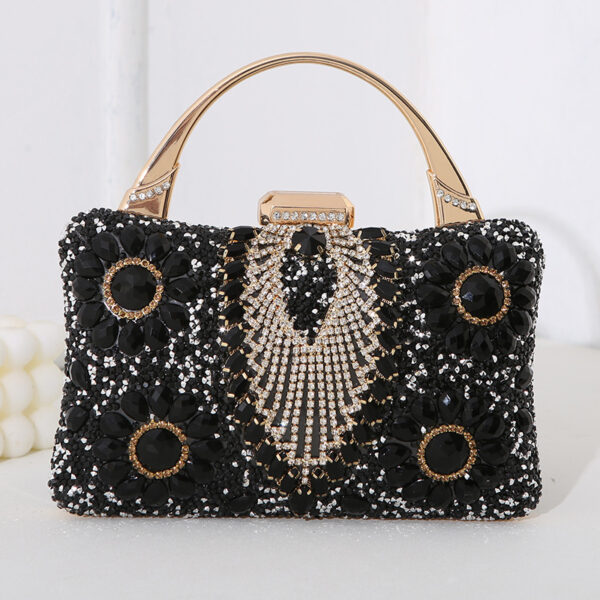 New Metal Handheld Handmade Diamond Inlaid Dinner Bag - Image 3