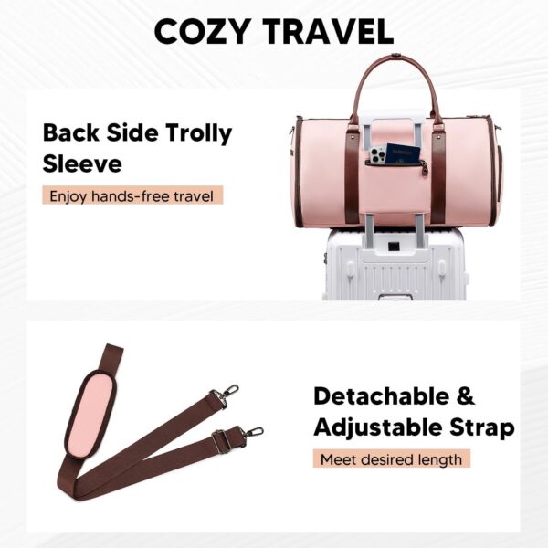 Travel Carrying Clothing Luggage Bag Convertible Garment Bag - Image 5