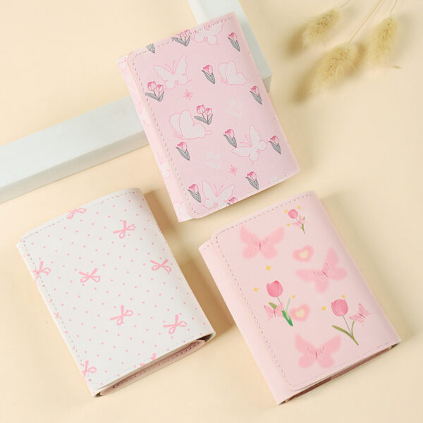 Butterfly-patterned Short Style Three-fold Wallet Multifunction - Image 2