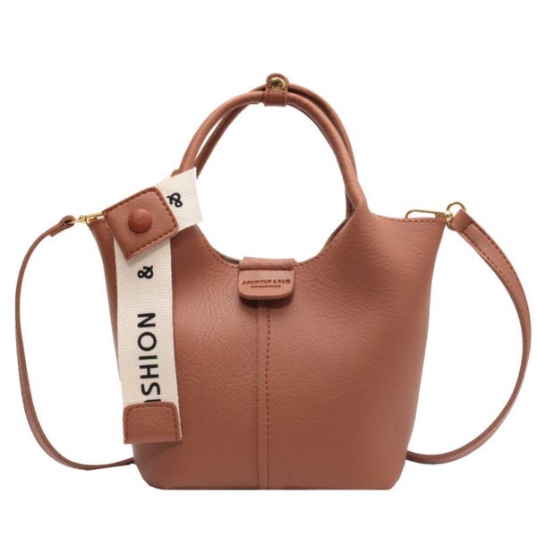 One-shoulder Crossbody Portable Bucket Bag - Image 3
