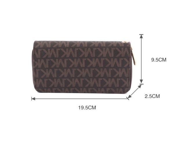 Printing Multiple Card Slots Large Capacity New Zipper Handbag - Image 7