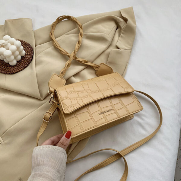 Summer Fashion Magnetic Snap Pattern Small Square Bag - Image 5