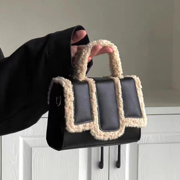 Lamb Wool Portable And Fashion Crossbody Bag - Image 10