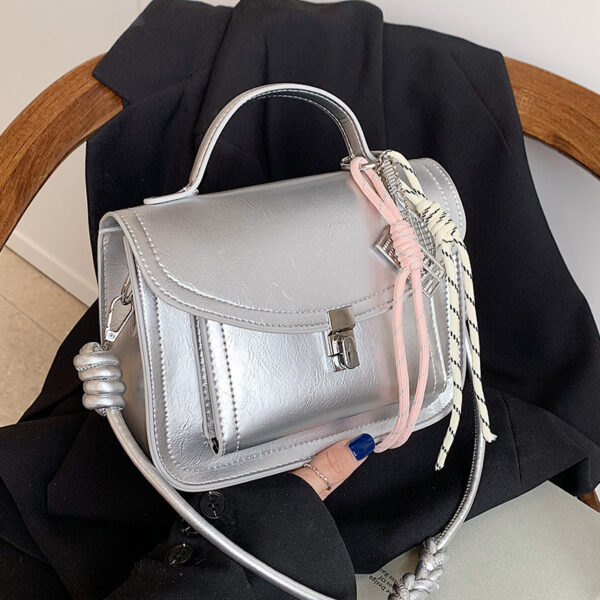 Casual Small Square Shoulder Bag Retro Portable Messenger Handbags For Women - Image 6