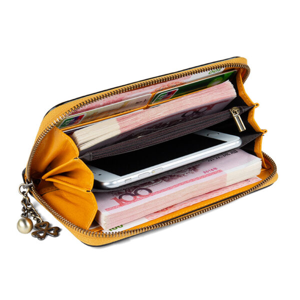 Fashion Personalized Women's First Layer Cowhide Wallet - Image 5