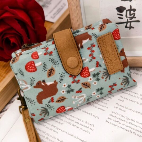 Multifunctional Tri-fold Fashion Multi-card-slot Printed Wallet - Image 3