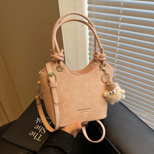Sweet Style Zipper PU Square Women's Shoulder Crossbody Bag Solid Color Popular Commuting Fashion Small Square Bags - Image 2