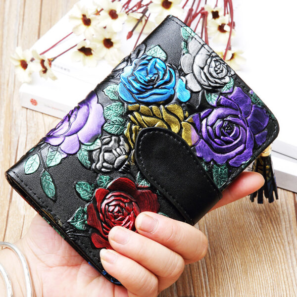 Fashion Women's Leather Wallet Short - Image 5