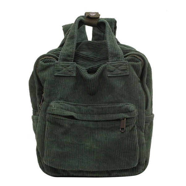 Daily Matching Corduroy Backpack For Women - Image 8