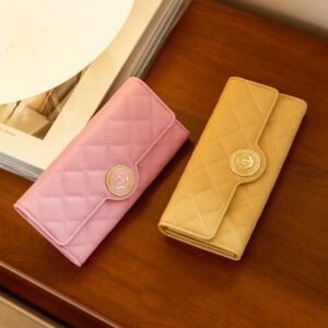 Rhombus Wallet Women's Long Tri-fold Large Capacity