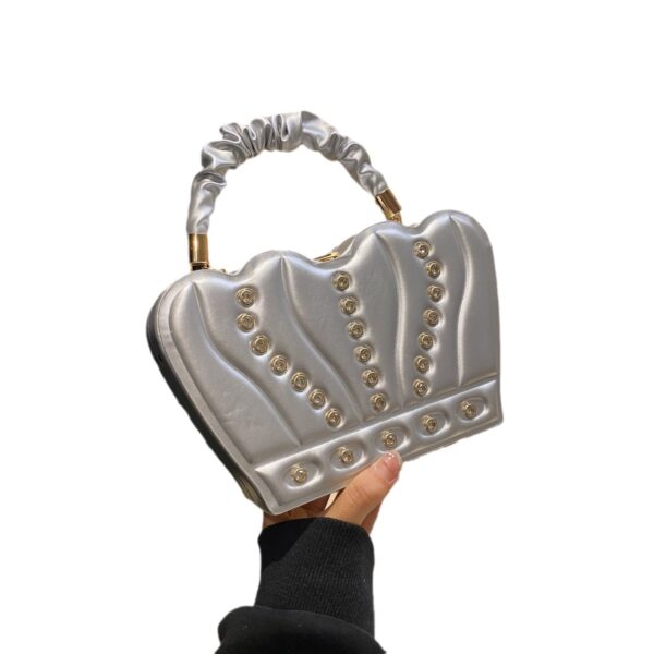 Crown Handbags High-grade Elegant Affordable Luxury Fashion Shoulder Messenger Bag - Image 7