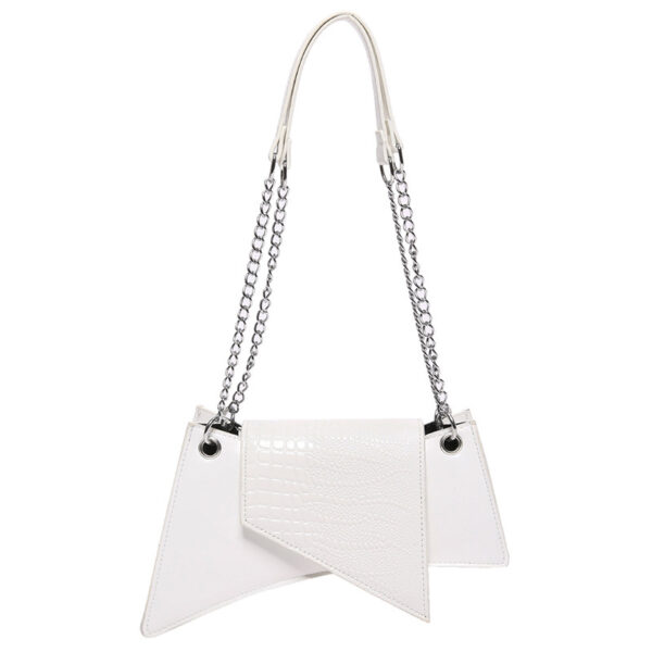 Stone Pattern Patent Leather Glossy New Square Pouch Women - Image 7