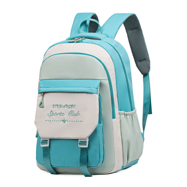 Contrast Color Schoolbag Women's Shoulder Large Capacity - Image 3