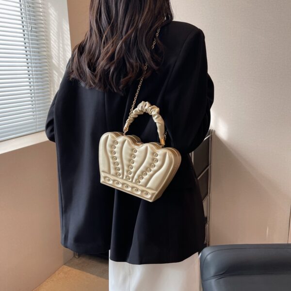 Crown Handbags High-grade Elegant Affordable Luxury Fashion Shoulder Messenger Bag - Image 2