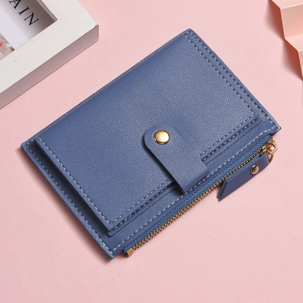 Multi Slot Student Short Zipper Coin Purse - Image 2