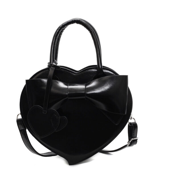 Bow Heart Bag Fashion Portable Shoulder Messenger Bag - Image 8