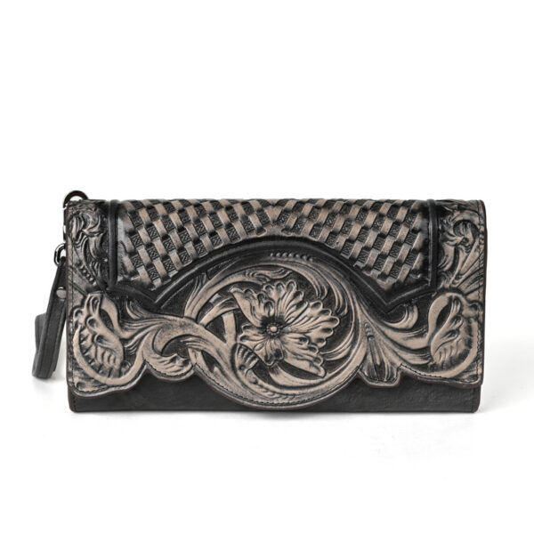Chinese Style Embossed Wallet Top Layer Long Cowhide Fashion - Image 7