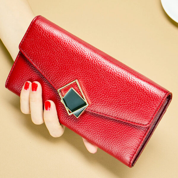 Women's Long Fashion Large-capacity Genuine Leather Wallet - Image 8