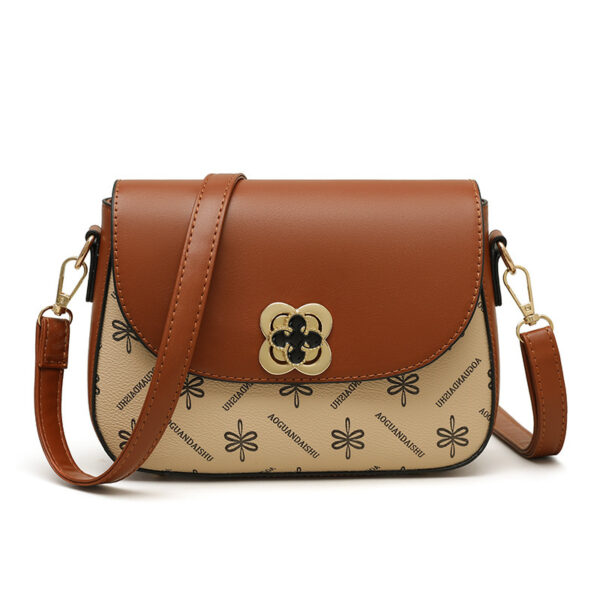 Women's Printed Contrast Color Small Bag - Image 8