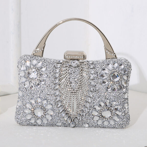 New Metal Handheld Handmade Diamond Inlaid Dinner Bag - Image 2