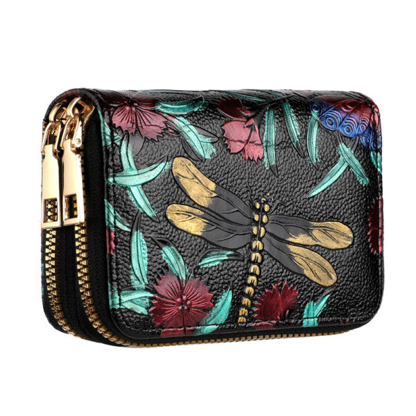 Women's Multiple Card Slots Hand-painted Wallet Double Layer - Image 3