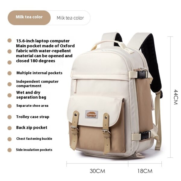 Travel Computer Backpack Women's Short-distance Lightweight Travel Schoolbag - Image 6