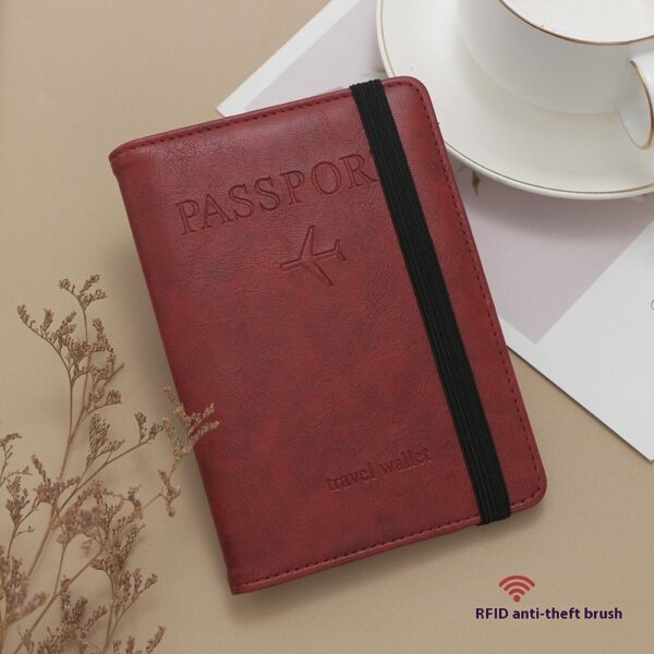 RFID Passport Holder Multi-function Passport Cover SIM Card - Image 7