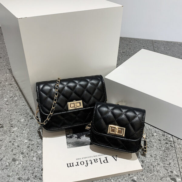 Women's Fashion Casual Diamond Chain Shoulder Messenger Bag - Image 7