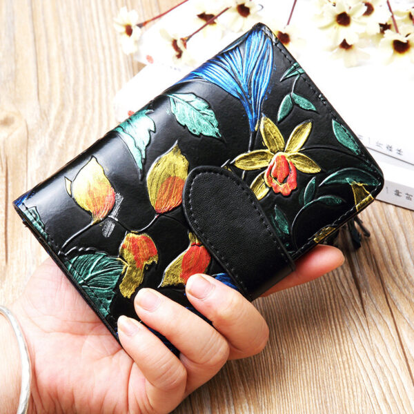 Fashion Women's Leather Wallet Short - Image 7