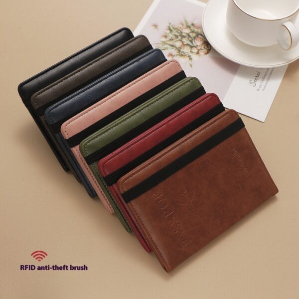 RFID Passport Holder Multi-function Passport Cover SIM Card - Image 2
