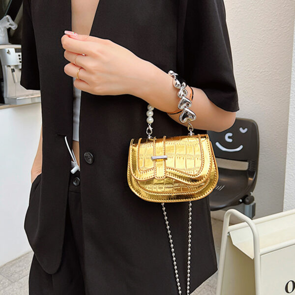 New Laser Pearl Tote Saddle Girl Mini - Image 3
