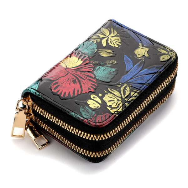 Women's Multiple Card Slots Hand-painted Wallet Double Layer - Image 6