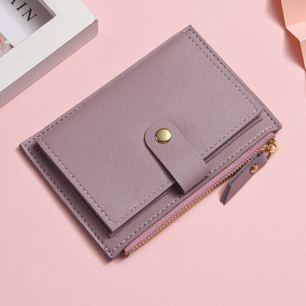 Multi Slot Student Short Zipper Coin Purse - Image 4