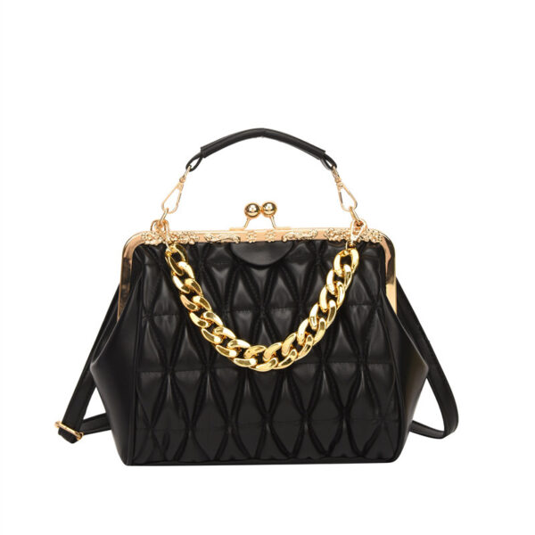 Textured Pleated New Fashionable Shoulder Messenger Bag For Women - Image 6