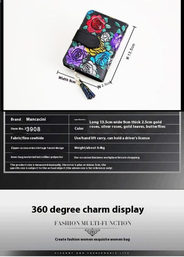 Fashion Women's Leather Wallet Short - Image 9