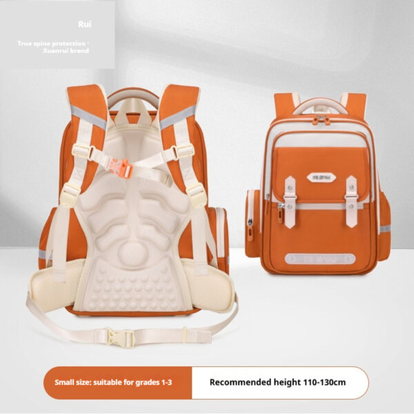 Large Capacity Burden-reducing Waterproof Children's Spine Protection Schoolbag - Image 5