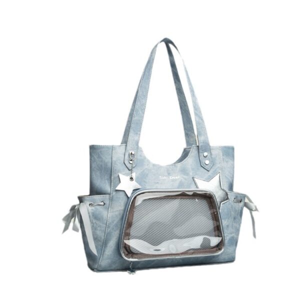 Niche Sweet Transparent Japanese Tote Bag For Women - Image 4