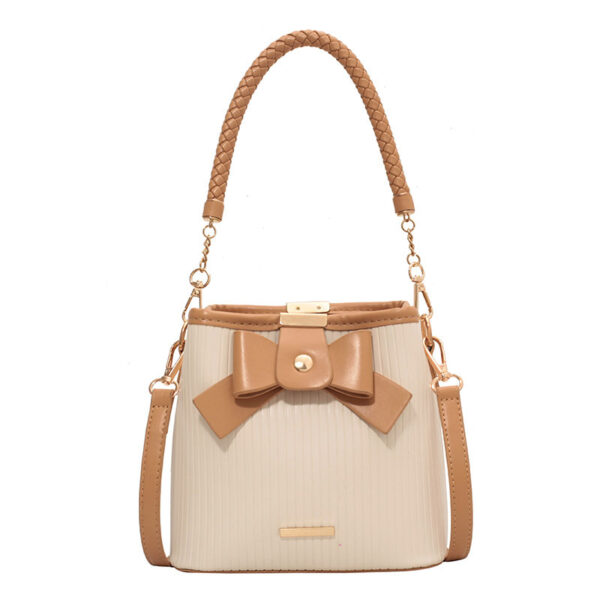 New Special-interest Design Bowknot Color Matching Shoulder Messenger Bag - Image 4
