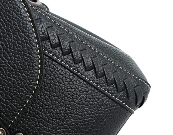 Retro Simple Shoulder Bag Soft Leather - Image 10