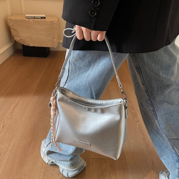 Single Shoulder Underarm Bucket Bag Women's Fashion Messenger Bag - Image 4