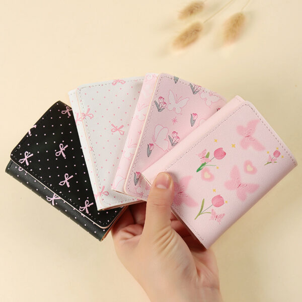 Butterfly-patterned Short Style Three-fold Wallet Multifunction - Image 4