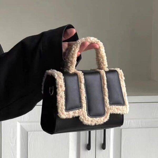 Lamb Wool Portable And Fashion Crossbody Bag - Image 6