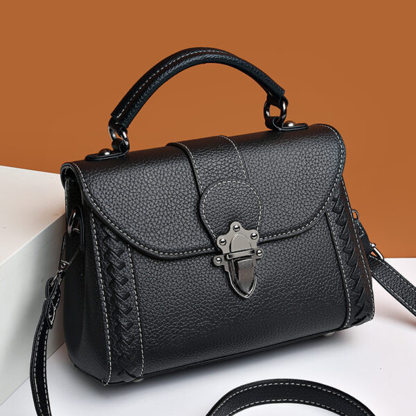 Retro Simple Shoulder Bag Soft Leather - Image 8