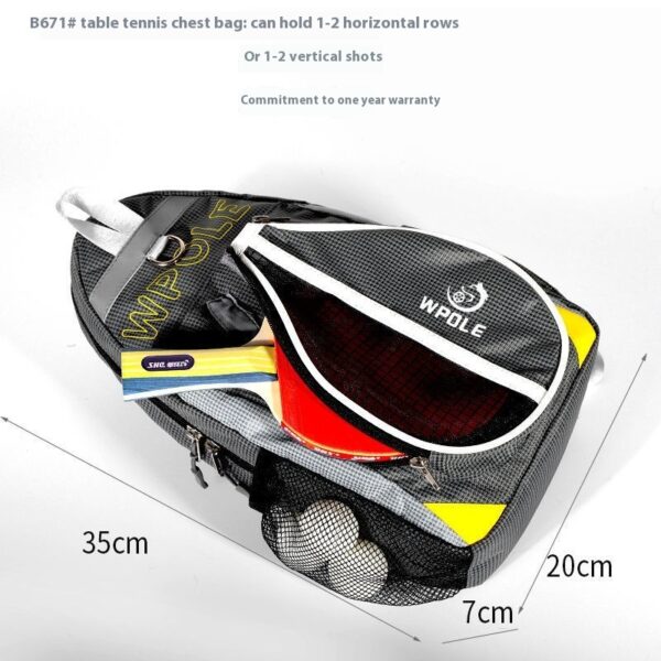 1-2 Sports Equipment Leisure Chest Table Tennis Messenger Bag - Image 5
