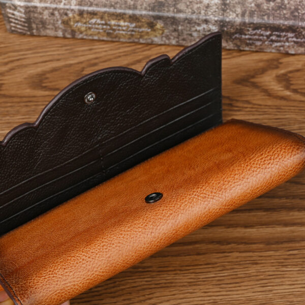 Chinese Style Embossed Wallet Top Layer Long Cowhide Fashion - Image 2