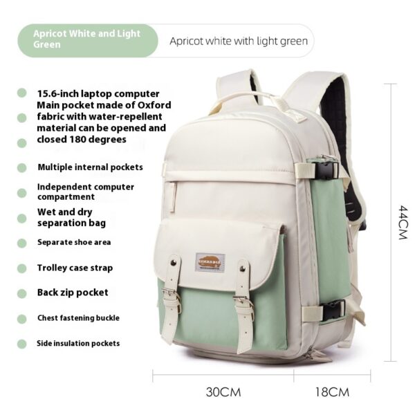 Travel Computer Backpack Women's Short-distance Lightweight Travel Schoolbag - Image 7